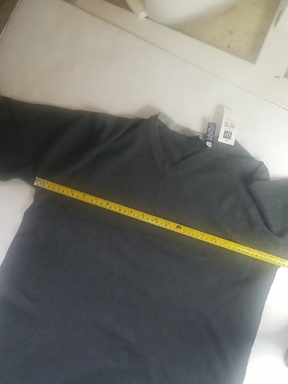 GAP Men's V-Neck Long Sleeve Sweatshirt - Charcoal Gray